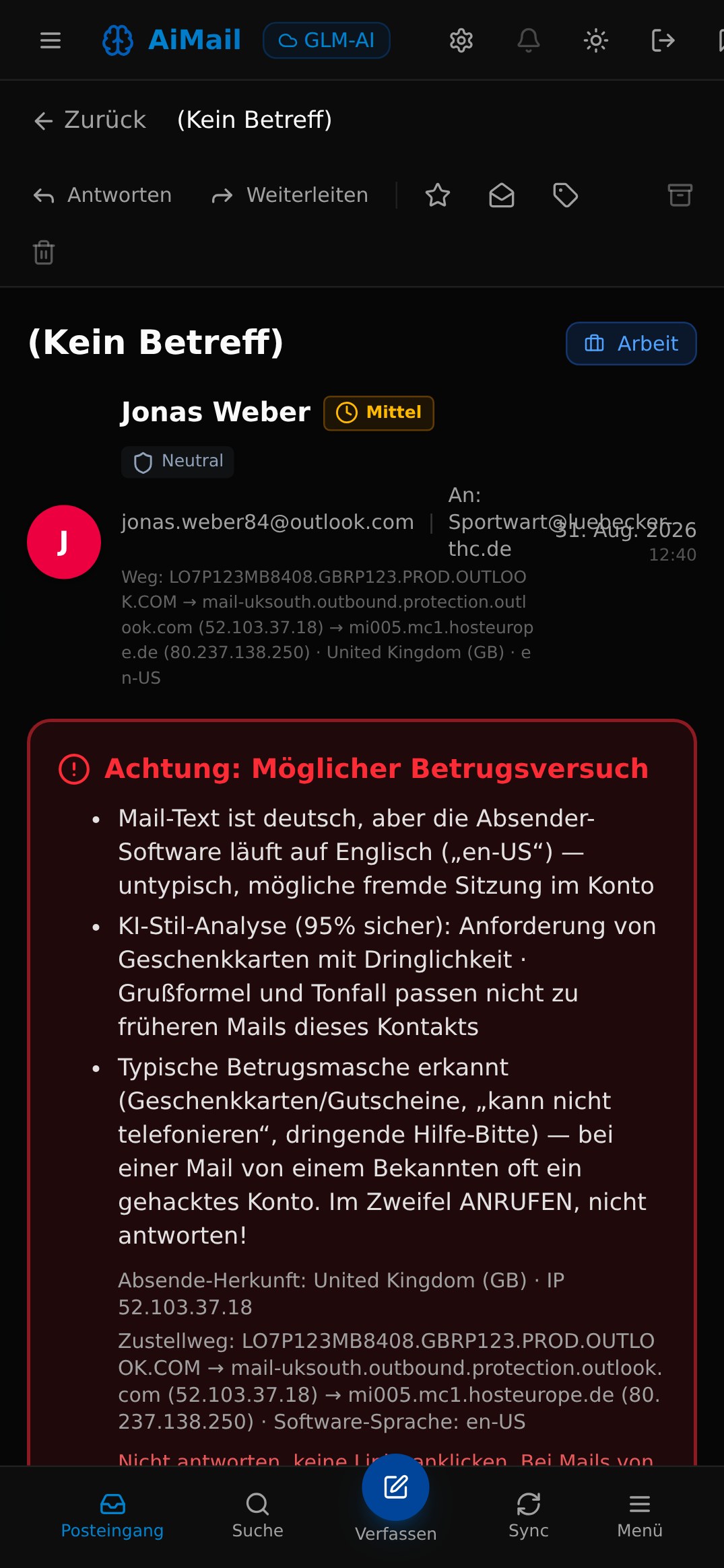 AiMail Screenshot
