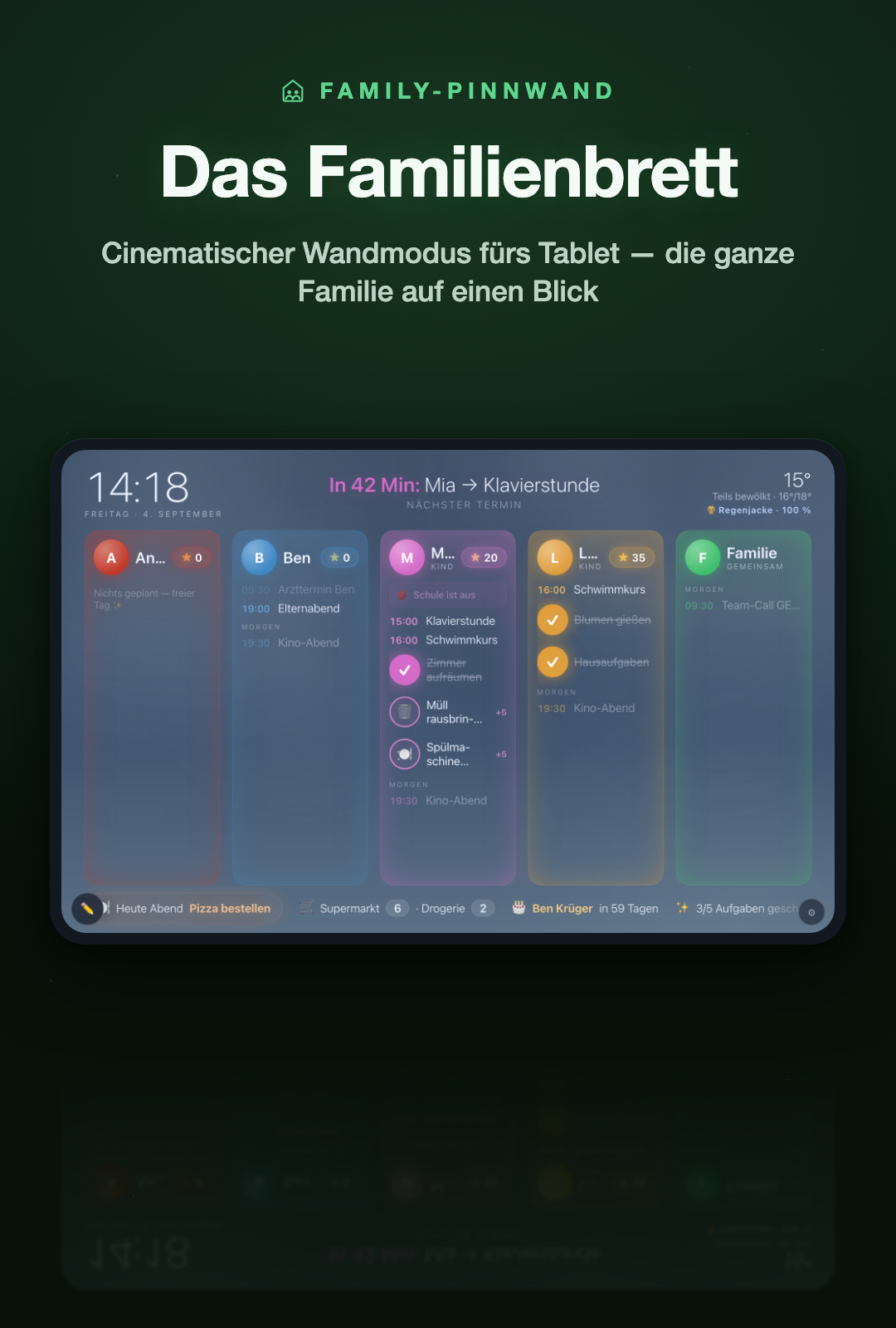 Family-Pinnwand Screenshot