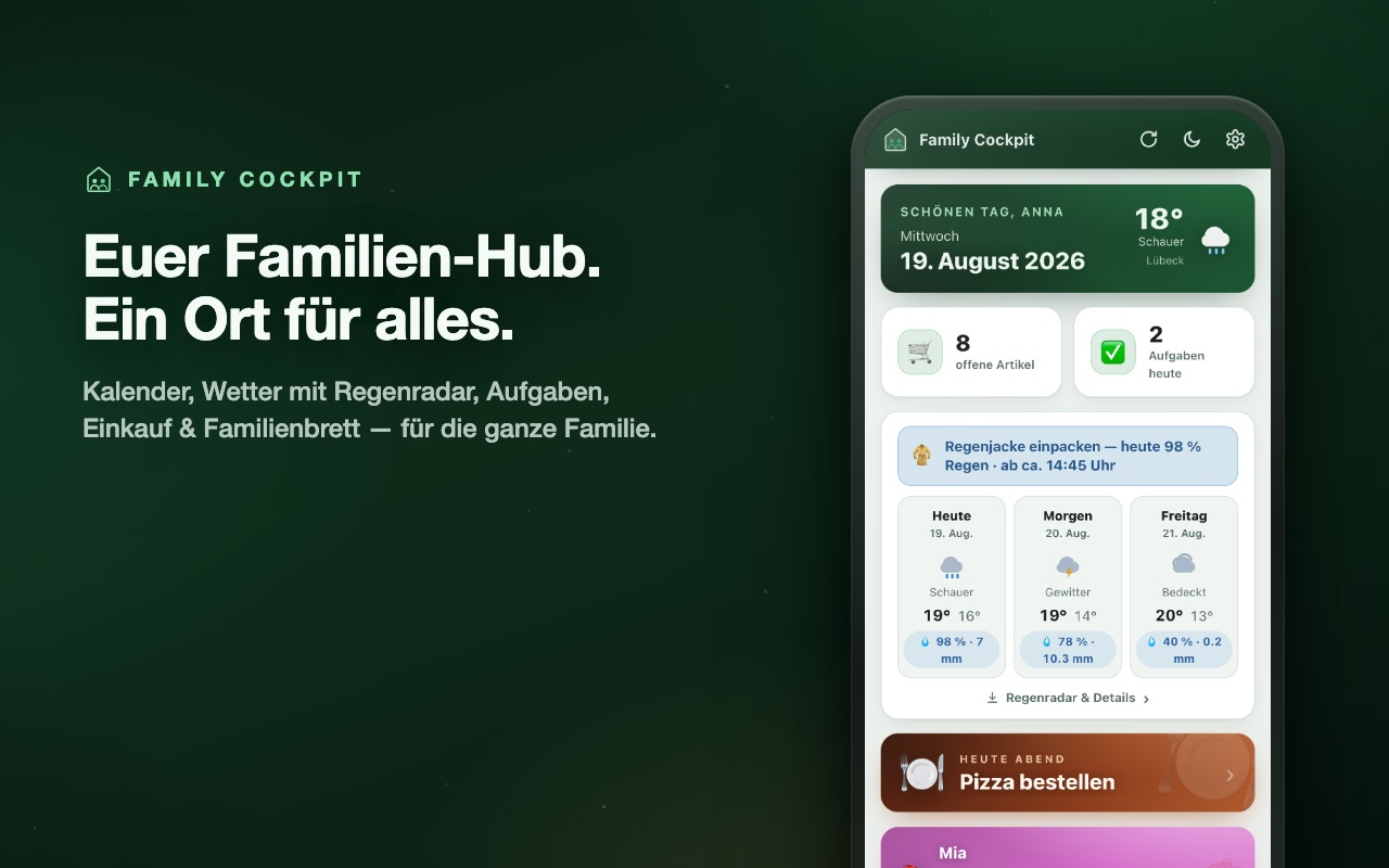 Family Cockpit – Screenshot