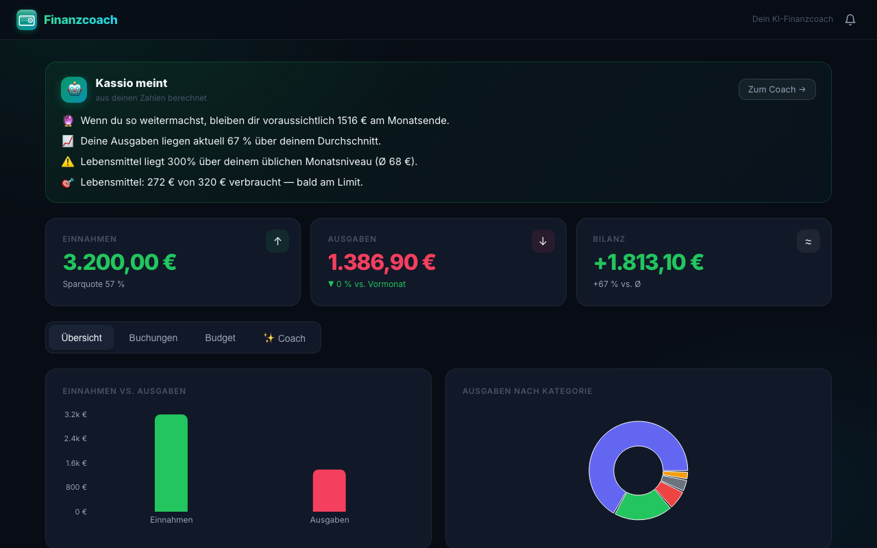 Finanzcoach – Screenshot