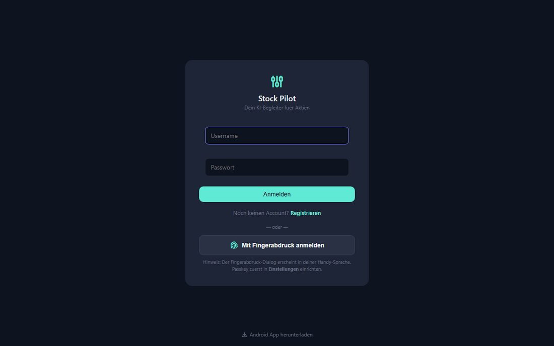 StockPilot AI – Screenshot